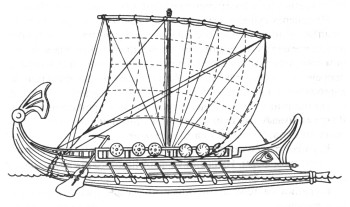 Греческое торговое судно