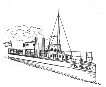 Первый в мире паротурбоход «Турбиния»
