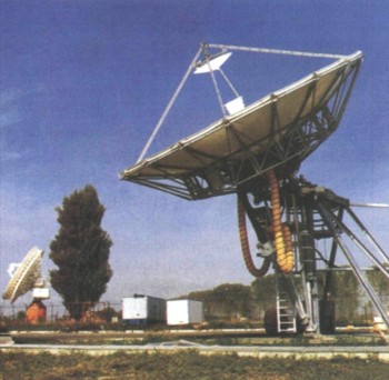 Телеметрическая антенна в центре управления ЕКА