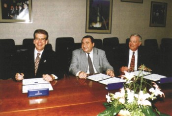 Встреча А.И. Киселева с Томасом Кориораном и Уилбуром Еравтоном по вопросам международного сотрудничества